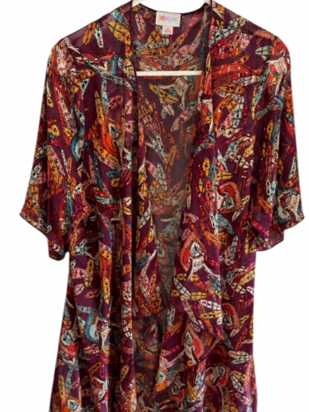 LuLaRoe Beach Oversized  Cover Up Kimono Boho Resort S/M